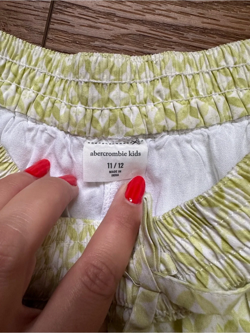 abercrombie kids Lime Skort
